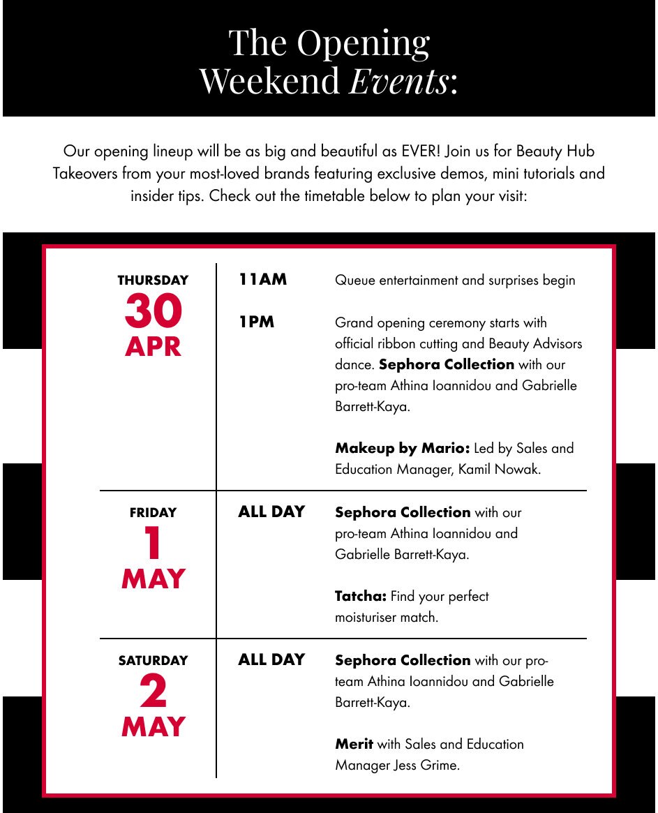 Cardiff opening schedule