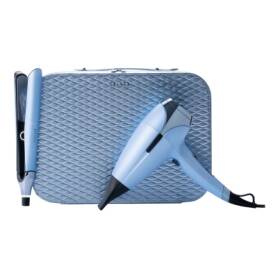 Deluxe Chronos Straightener & Helios Hair Dryer in Icy Blue