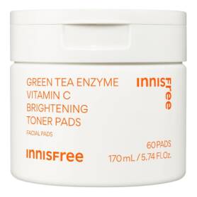 Green Tea Enzyme Vitamin C Brightening Toner Pads - Anti Dark Spots