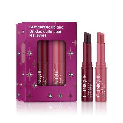 CLINIQUE Cult Classic Lip Duo: Almost Lipstick Honey Gift Set
