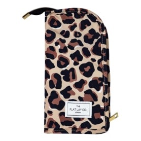 XXL Standing Makeup Brush Case in Leopard Print 1each