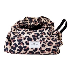 XXL Drawstring Makeup Bag in Leopard Print 1 item