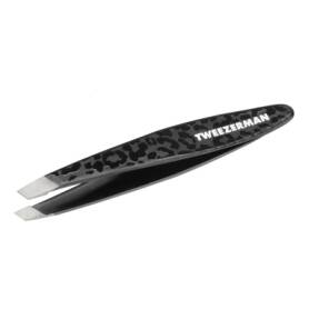 Mini Black Leopard Slant Tweezer