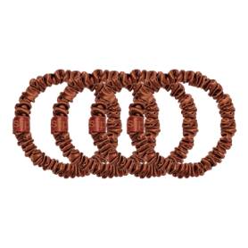 Pure Silk Skinny Scrunchies Auburn