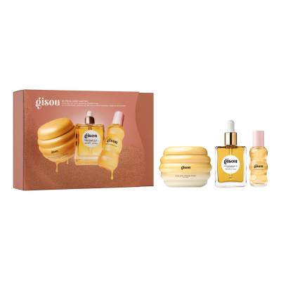 GISOU SET ON-THE-GO HONEY HAIR TRIO Set