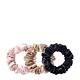 Slip® Silk Scrunchie Large Pink, Caramel & Black 3 Pack