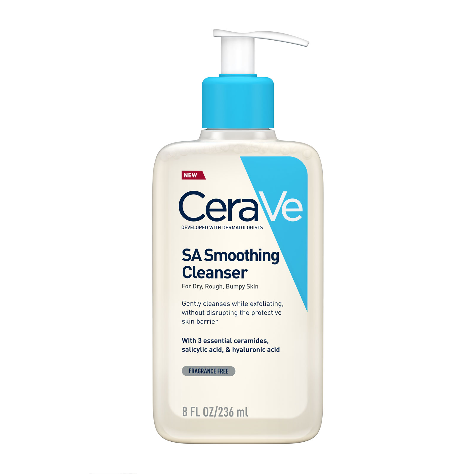 CeraVe SA Smoothing Cleanser with Salicylic Acid for Dry; Rough & Bumpy Skin 236ml