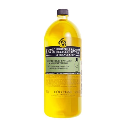L'Occitane Almond Refill Shower Oil 500ml