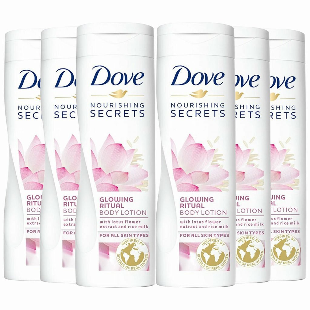 Dove Nourishing Secrets Glowing Ritual Body Lotion 400ml x6 Feelunique