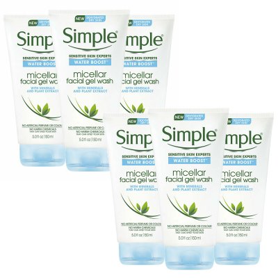 simple micellar face wash