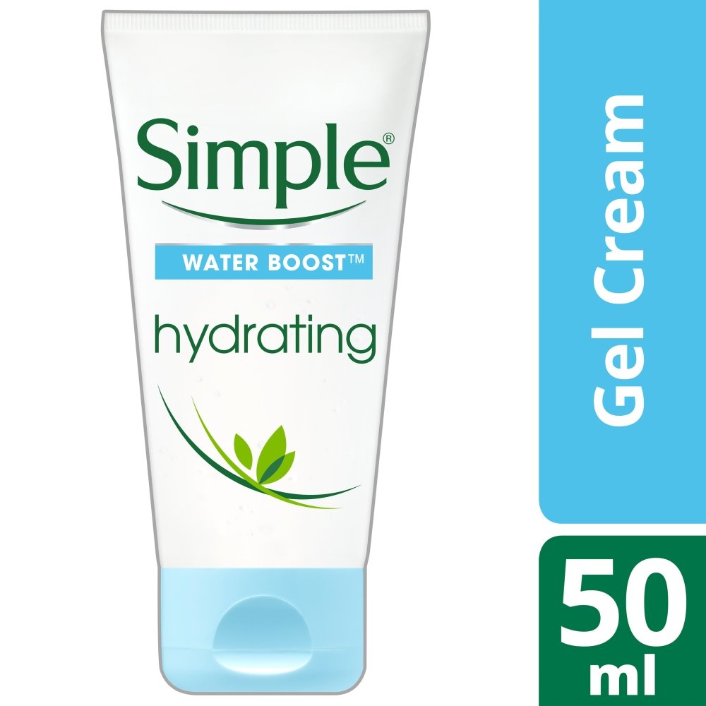 Simple Water Boost Hydrating Gel Cream For Hydrated Skin 6 x 50ml