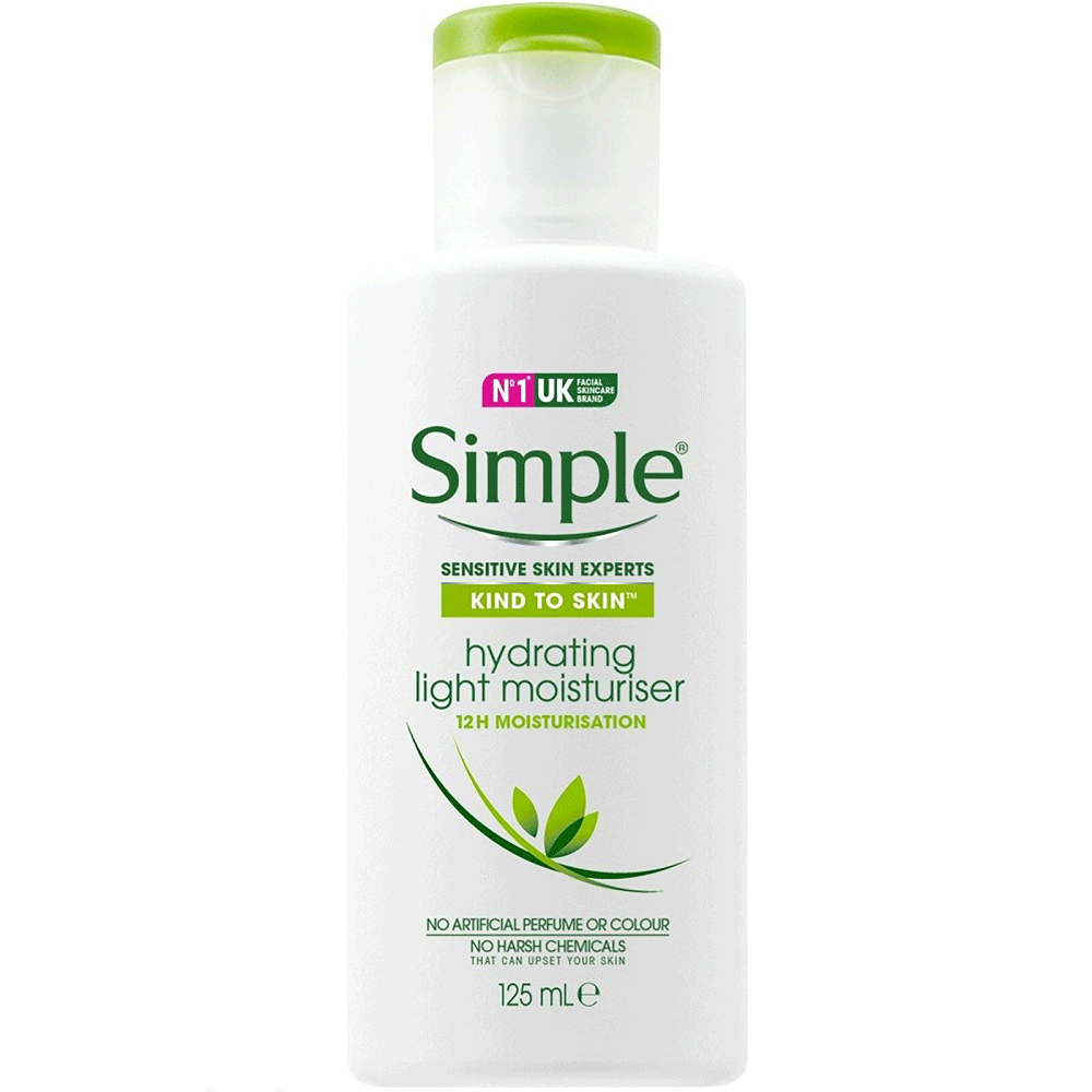 Simple Hydrating Light Moisturiser for Sensitive Skin 125ml