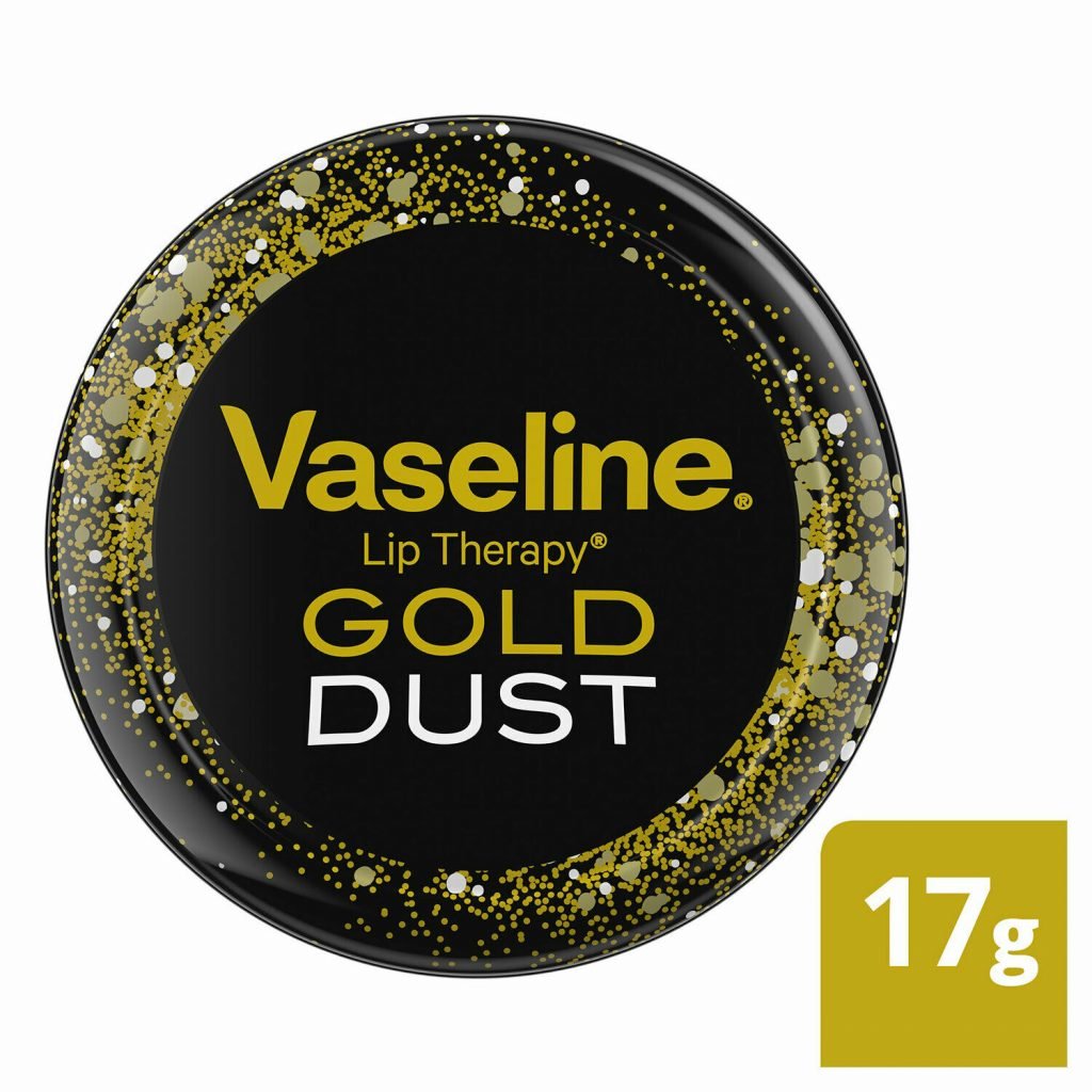Vaseline Luxurious Addition Lip Therapy Gold Dust Lip Balm 4 x 17g