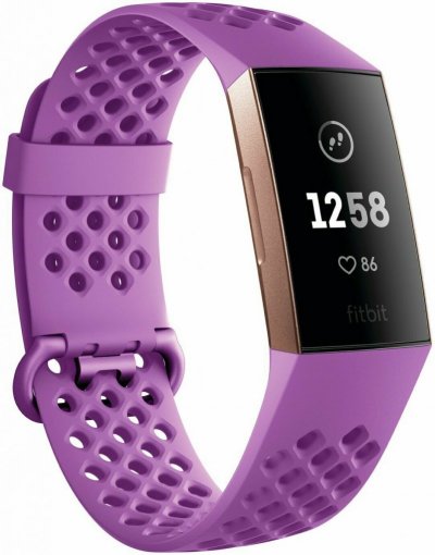 Fitbit Charge 3 Advanced Health & Fitness Tracker - Berry - Feelunique