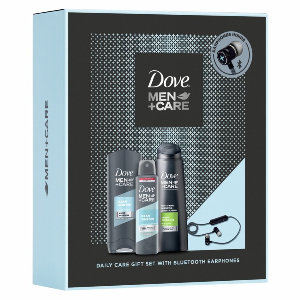 Dove Men Daily Care Trio Gift Set With Wireless Bluetooth
