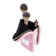 The Flat Lay Co. Standing Brush Case in Pink Velvet