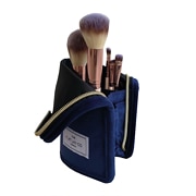 The Flat Lay Co. Standing Brush Case in Deep Blue Velvet