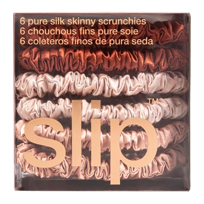 Slip® Pure Silk Scrunchie Skinnies: Desert Rose Collection 6 Pack