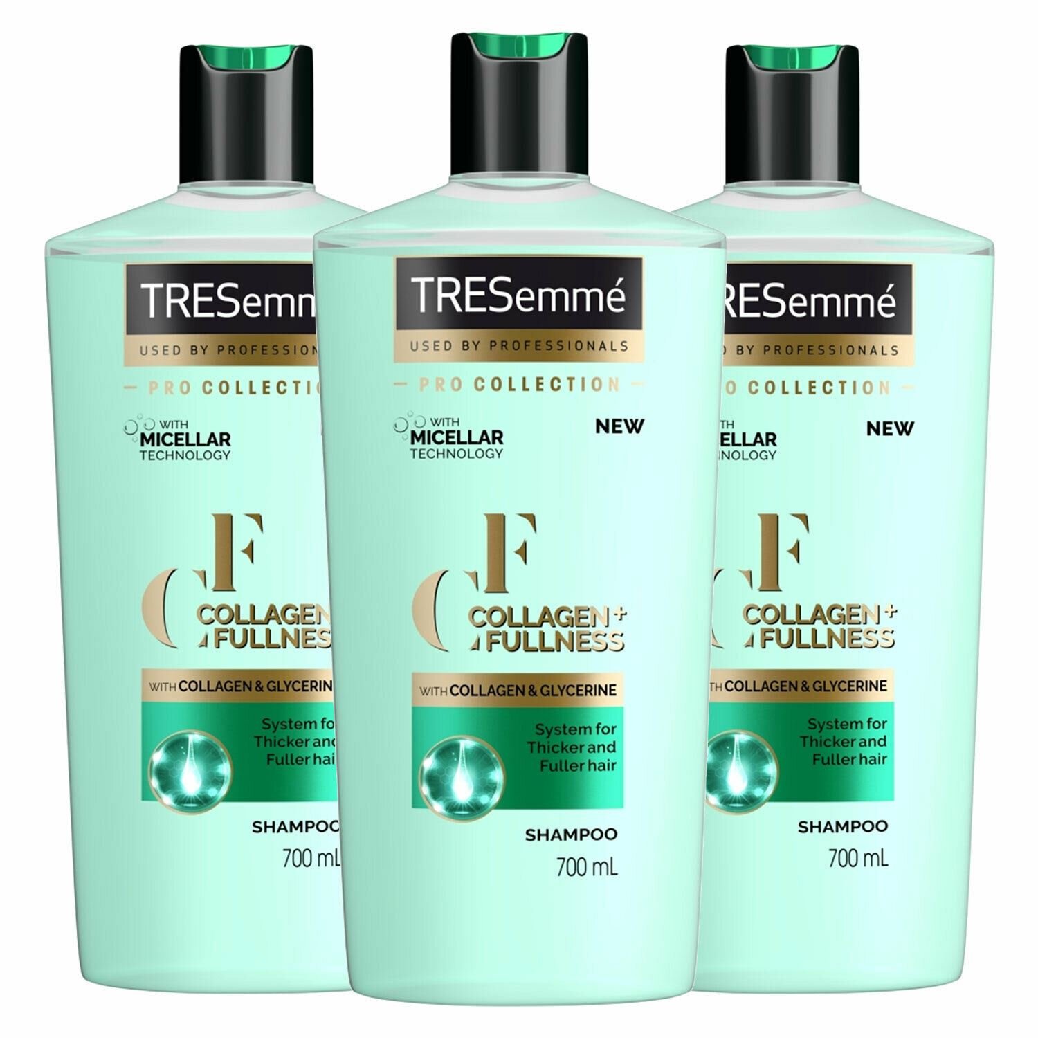 Tresemme Pro Collection Collagen & Fullness Shampoo 3 x 700ml Feelunique