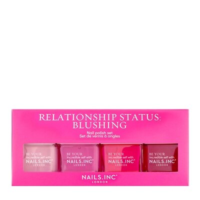 Nails Inc Relationship Status Blushing Nail Quad 4 X 14ml Feelunique