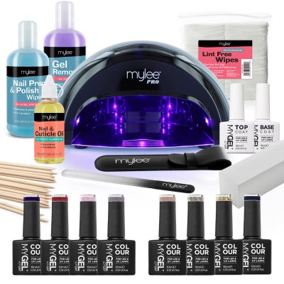 Mylee The Full Works Professional Gel Nail Polish Led Kit Autumn Winter Black Feelunique Moonlight shadow retvitnul(a) my pride: professional gel nail polish led kit