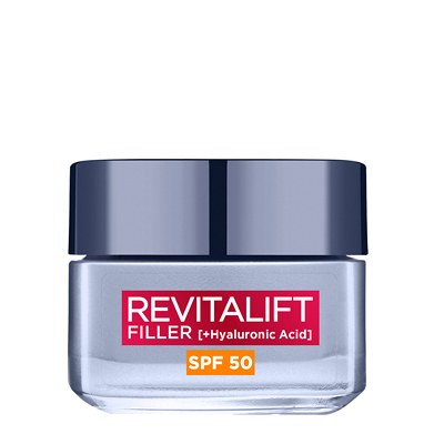 vuurwerk priester Onderwijs L'Oréal Paris Revitalift Filler + Hyaluronic Acid Anti Ageing Anti-Wrinkle  SPF50 Replumping Day Cream 50ml | FEELUNIQUE