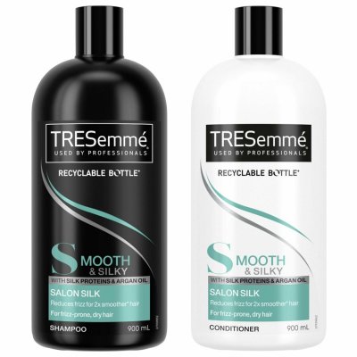 TRESemmé Smooth & Silky Salon Silk Shampoo & Conditioner Set 900ml ...