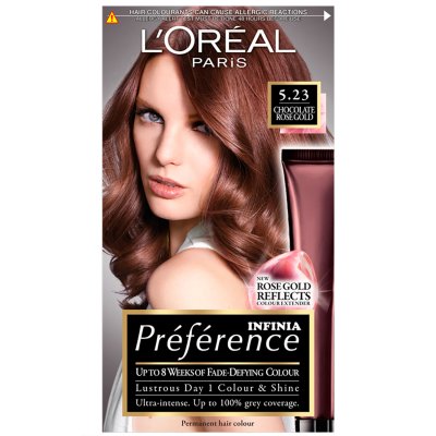 L'Oréal Paris Preference Infinia  Chocolate Rose Gold Hair Dye 1 kit |  FEELUNIQUE