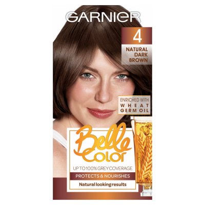 Garnier Belle Colour 4 Natural Dark Brown Hair Dye - 1 Kit | FEELUNIQUE