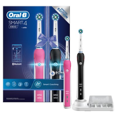 Voorzieningen Hol roestvrij Oral-B Smart 4 -4900- Electric Toothbrushes, Duo Pack | FEELUNIQUE