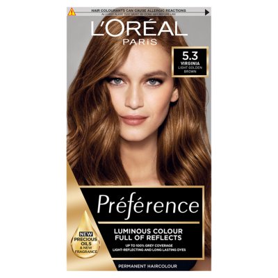 L'Oréal Paris Preference  Virginia Light Golden Brown Permanent Hair Dye  0 | FEELUNIQUE