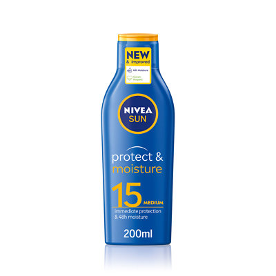 opraken De onze Prominent Nivea Sun Protect & Moisture Sun Cream Lotion SPF15 200ml | FEELUNIQUE