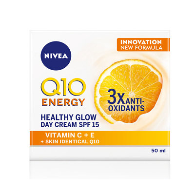 orgaan levend Autonomie Nivea Q10 Energy Healthy Glow Face Day Cream With Vitamin C SPF15 50ml |  FEELUNIQUE