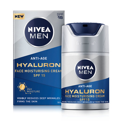 slijtage vergroting compleet Nivea Men Anti-Age Hyaluron Day Cream Face Moisturiser With Hyaluronic Acid  SPF15 50ml | FEELUNIQUE