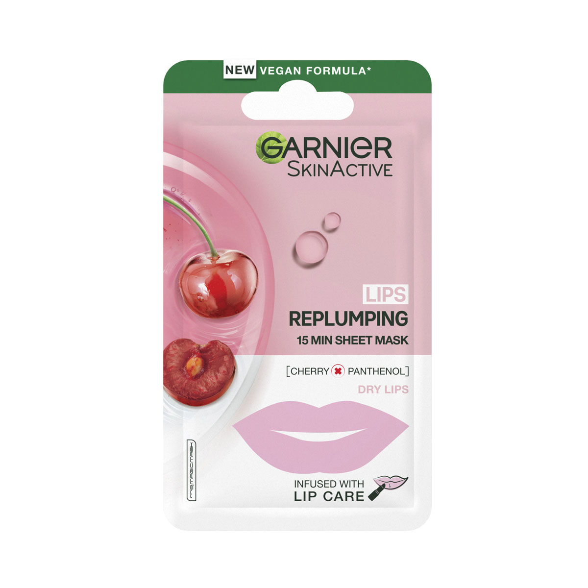 Garnier SkinActive Moisture Bomb Cherry Lip Mask x 1