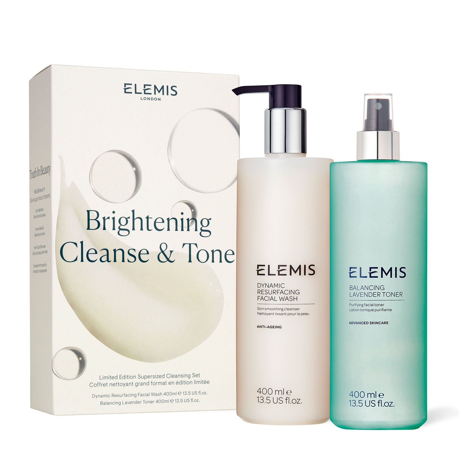ELEMIS Brightening Cleanse & Tone Supersized Duo
