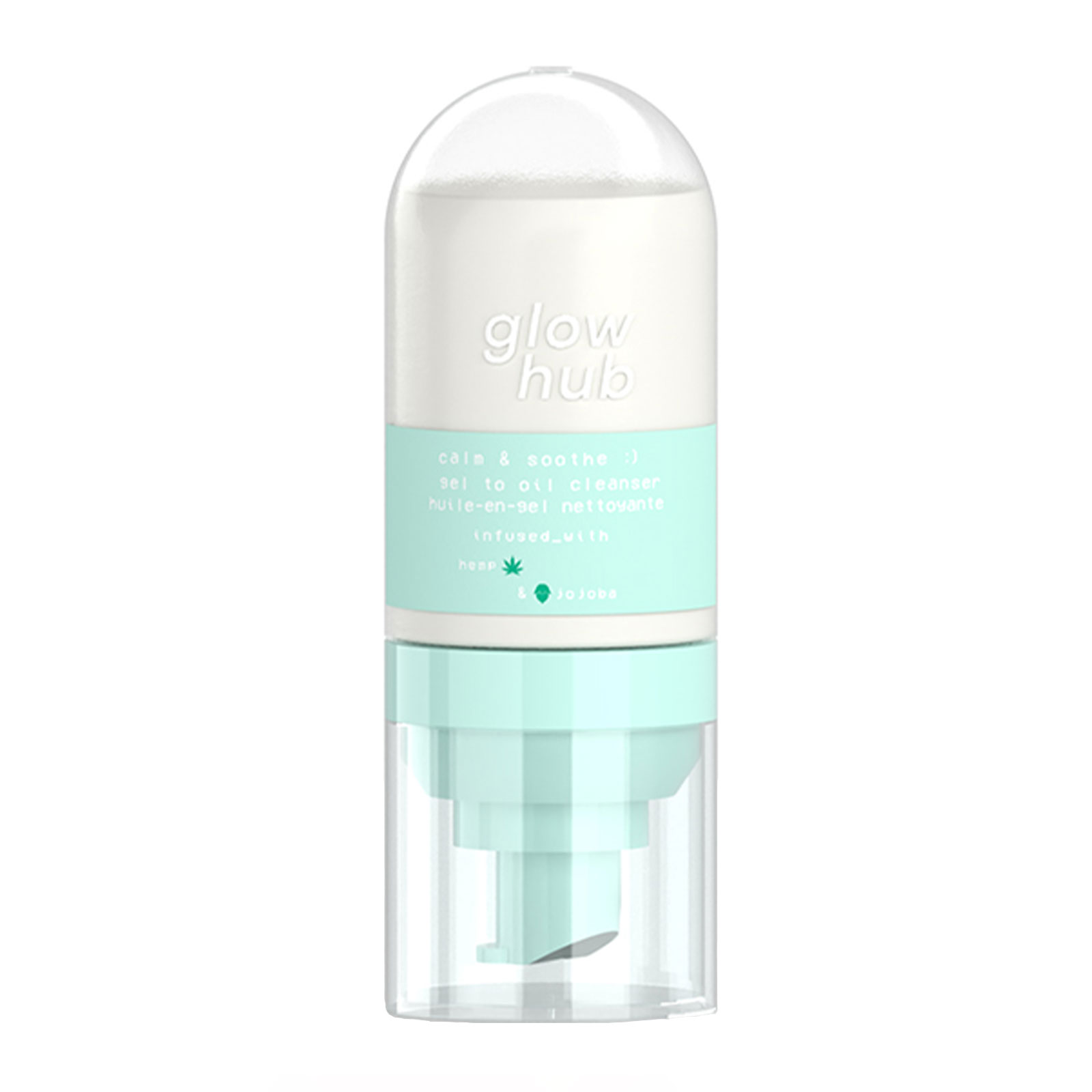 Glow Hub calm & soothe gel to oil cleanser 60ml