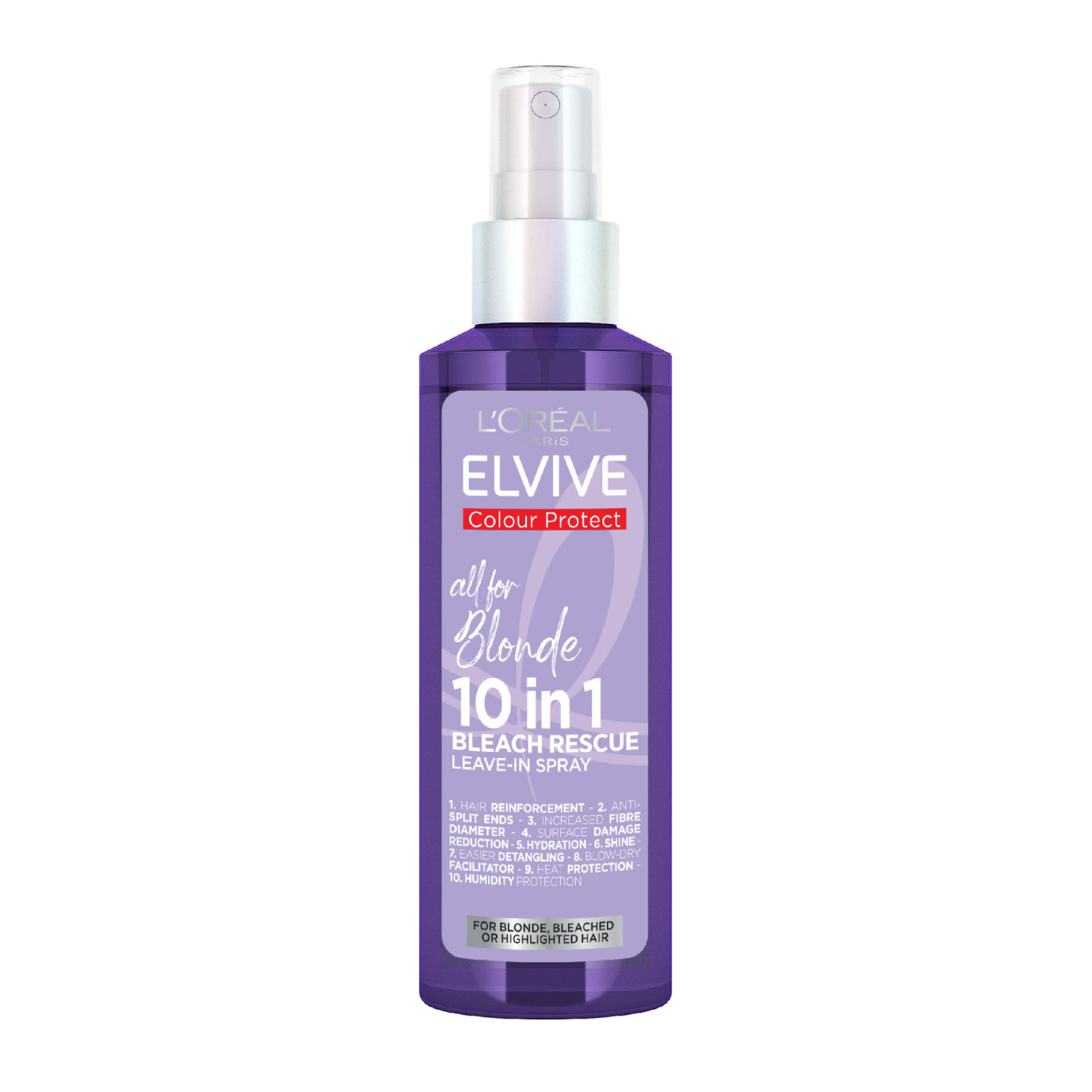 L&#039;Oreal Paris Elvive All for Blonde 10-in-1 Bleach Rescue Leave in Spray 150ml
