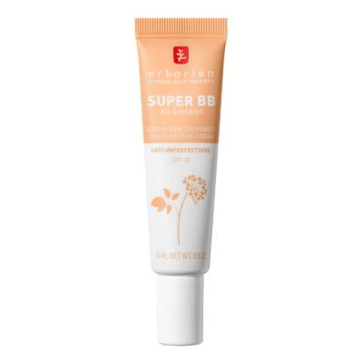 ERBORIAN Super BB Full Coverage BB Cream for Acne Prone Skin Doré 15ml