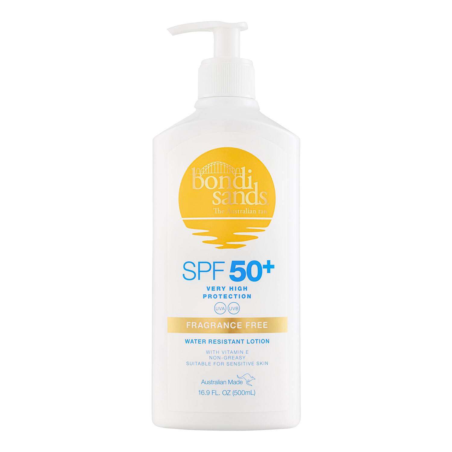 BONDI SANDS  Spf 50+ Fragrance Free Sunscreen Lotion Value Pump Pack 500ml