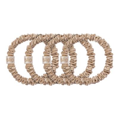 SLIP Pure Silk Skinny Scrunchies Blonde