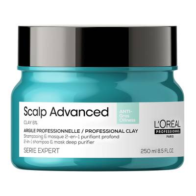 L'Oréal Professionnel Serié Expert Scalp Advanced Anti-Oiliness 2-in-1 Deep Purifier Clay Hair Mask 250ml