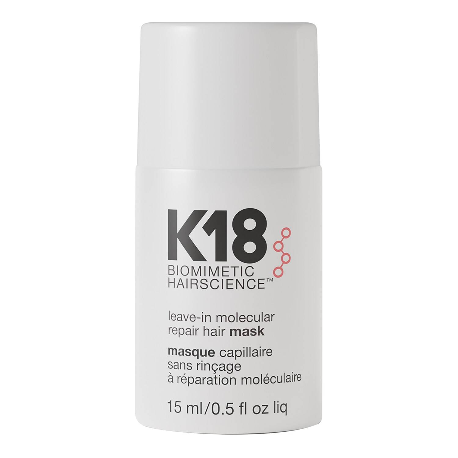 K18 Leave-in Molecular Repair Hair Mask - Treatment for Damaged Hair  15ml