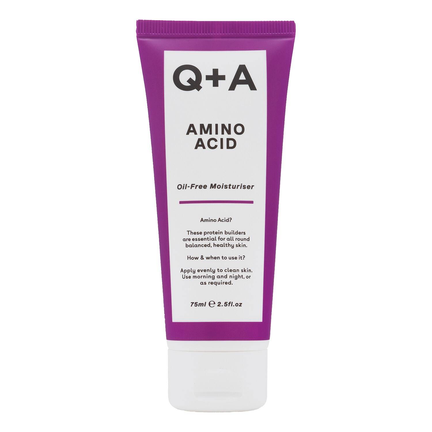 Q+A Amino Acid Oil-Free Moisturiser  75ml