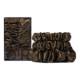 SLIP Back to Basics - Dark Brown Pure Silk Scrunchie Set 3 pieces