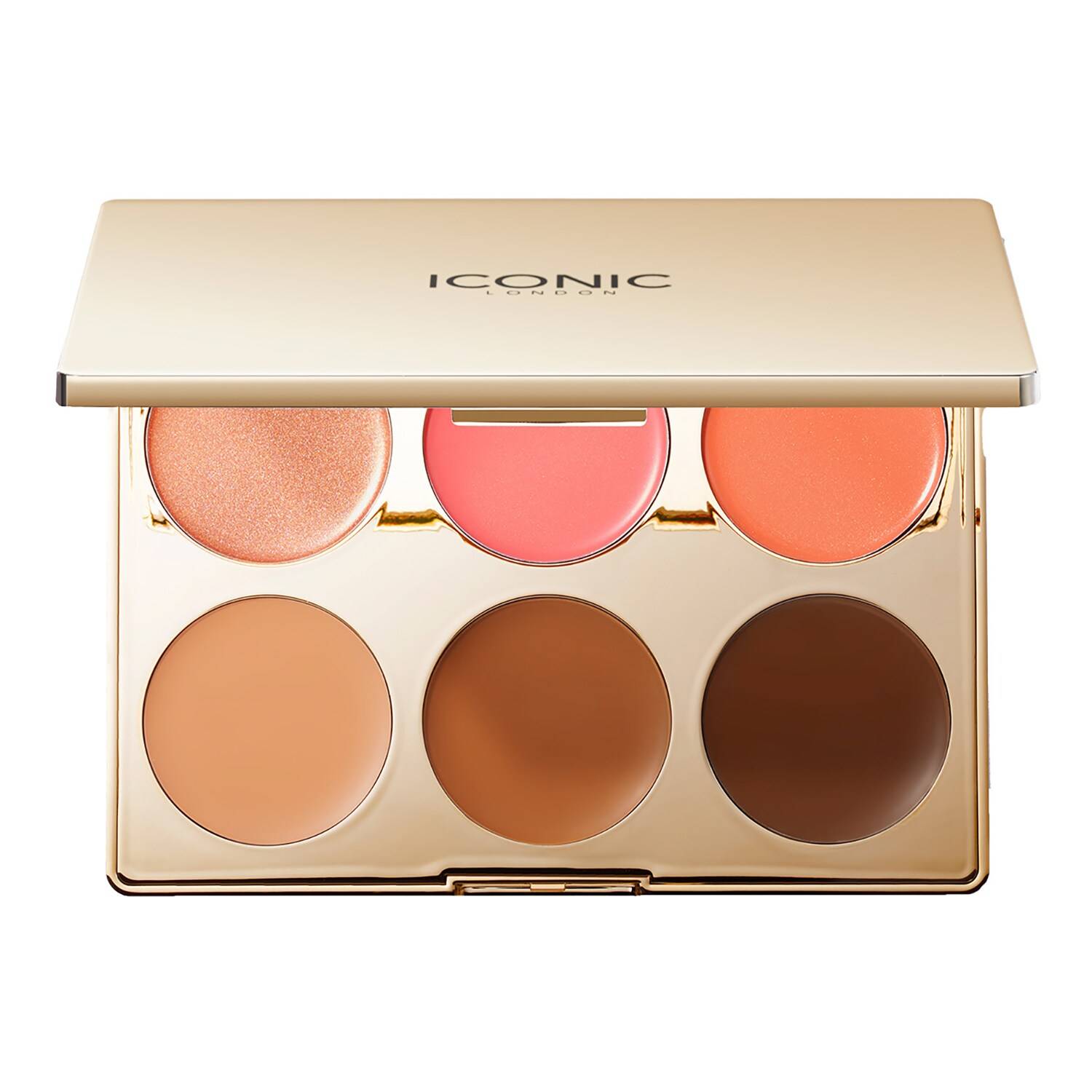 ICONIC LONDON MultiUse Blush, Bronze & Highlight Cream Palette