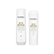 Goldwell Rich Repair Shampoo & Conditioner Duo For Dry To Severely Damaged Hair (Worth £33)