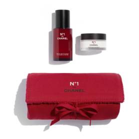 CHANEL N°1 DE CHANEL  Red Camellia Revitalizing Duo + Exclusive Pouch Duo
