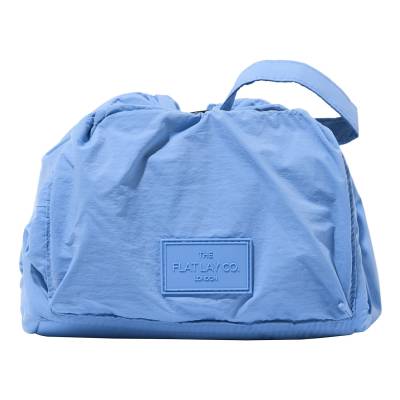 THE FLAT LAY CO. Drawstring Blue Parachute Makeup Bag