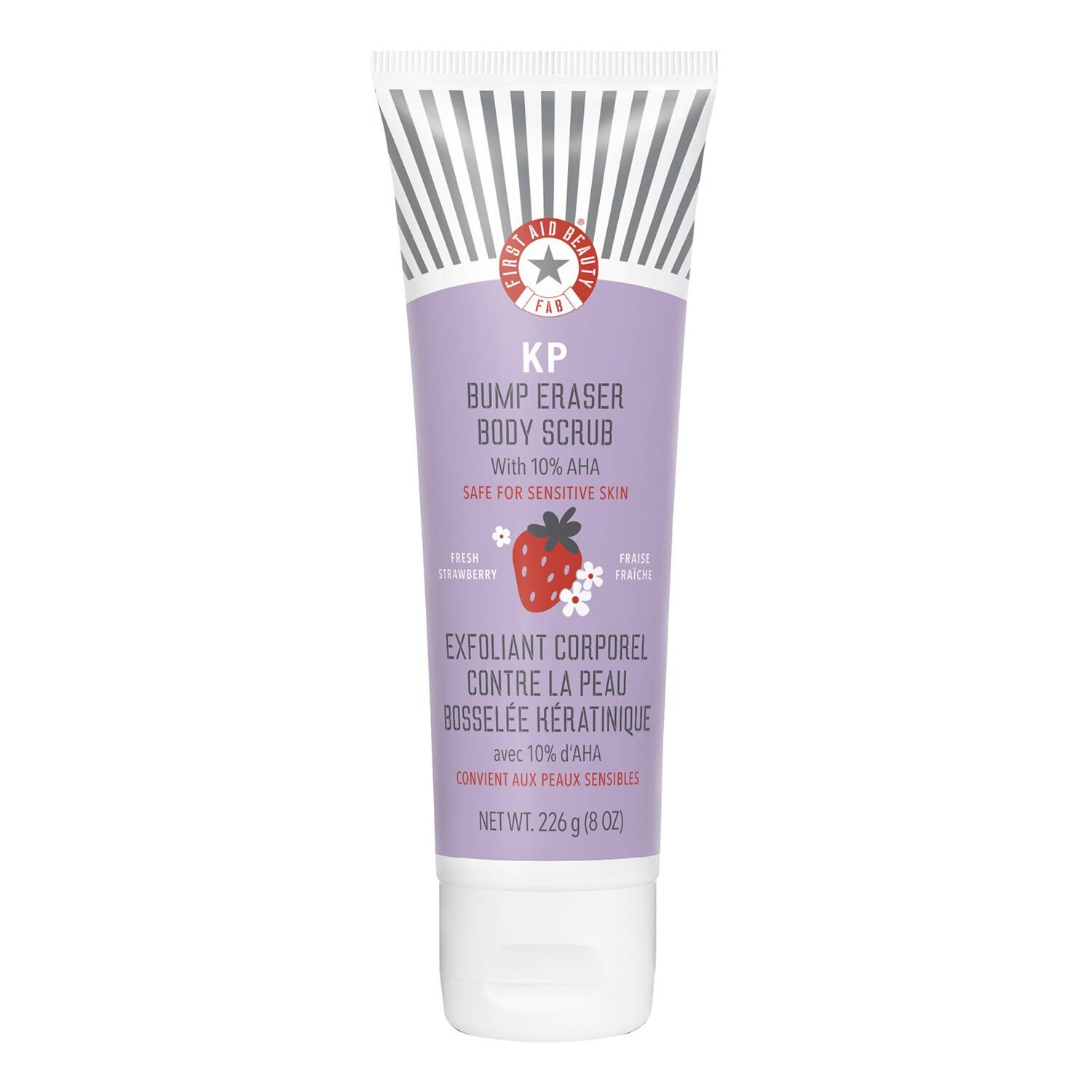 FIRST AID BEAUTY KP Smoothing Body Scrub 10 AHA Strawberry Exfoliate